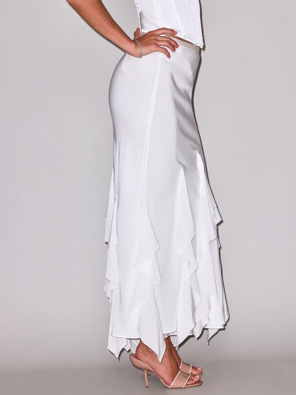 Fleur du Mal Eva Skirt Ivory NWT